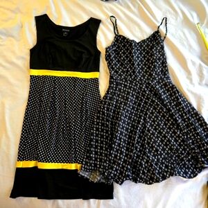 Two 90s Casual Summer Dresses 💛🖤 size S/6